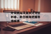 外贸网站流量统计分析利器,助您精准把握市场脉搏 外贸网站流量统计分析利器,助您精准把握市场脉搏