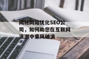 揭秘网站优化SEO公司，如何助您在互联网浪潮中乘风破浪