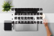 虾皮天然流量排名提升，最佳的自然营销策略，虾皮引流攻略，如何通过天然流量提升排名？
