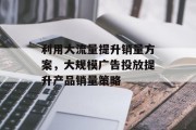 利用大流量提升销量方案,大规模广告投放提升产品销量策略 利用大流量提升销量方案,大规模广告投放提升产品销量策略