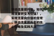移动流量提升包,如何将流量转变为价值?,实现流量向价值的变现,移动流量提升包的核心策略及实践方法 移动流量提升包,如何将流量转变为价值?,实现流量向价值的变现,移动流量提升包的核心策略及实践方法