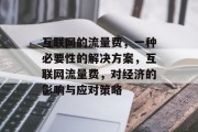 互联网的流量费，一种必要性的解决方案，互联网流量费，对经济的影响与应对策略