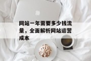 网站一年需要多少钱流量,全面解析网站运营成本 网站一年需要多少钱流量,全面解析网站运营成本