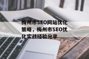 梅州市SEO网站优化策略,梅州市SEO优化实战经验分享 梅州市SEO网站优化策略,梅州市SEO优化实战经验分享