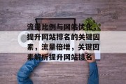 流量比例与网站优化,提升网站排名的关键因素,流量倍增,关键因素解析提升网站排名 流量比例与网站优化,提升网站排名的关键因素,流量倍增,关键因素解析提升网站排名