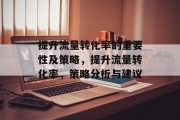 提升流量转化率的重要性及策略，提升流量转化率，策略分析与建议
