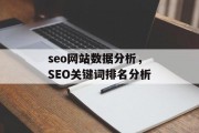 seo网站数据分析，SEO关键词排名分析