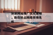 快速网站推广优化策略,助你抢占网络市场先机 快速网站推广优化策略,助你抢占网络市场先机