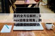 Linux监控网站流量的全方位解析，linux运维全视角，网站流量实时监控