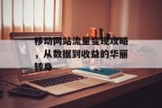 移动网站流量变现攻略，从数据到收益的华丽转身