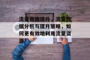 流量数据提升，流量数据分析与提升策略，如何更有效地利用流量资源?