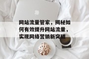 网站流量管家，揭秘如何有效提升网站流量，实现网络营销新突破