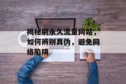 揭秘刷永久流量网站,如何辨别真伪,避免网络陷阱 揭秘刷永久流量网站,如何辨别真伪,避免网络陷阱