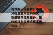 有赞解码流量提升策略分析及应用案例研究,数据驱动流量提升,策略解析与实际应用案例分享 有赞解码流量提升策略分析及应用案例研究,数据驱动流量提升,策略解析与实际应用案例分享
