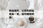 网站插件，让你的网站摇身一变，成为赚钱利器！