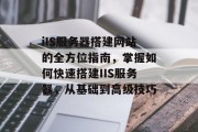 iIS服务器搭建网站的全方位指南,掌握如何快速搭建IIS服务器,从基础到高级技巧 iIS服务器搭建网站的全方位指南,掌握如何快速搭建IIS服务器,从基础到高级技巧
