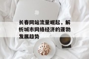 长春网站流量崛起,解析城市网络经济的蓬勃发展趋势 长春网站流量崛起,解析城市网络经济的蓬勃发展趋势