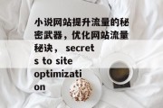 小说网站提升流量的秘密武器，优化网站流量秘诀， secrets to site optimization