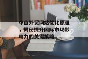 中山外贸网站优化原理,揭秘提升国际市场影响力的关键策略 中山外贸网站优化原理,揭秘提升国际市场影响力的关键策略
