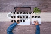 SEO网站架构优化,提升网站排名,助力企业品牌成长 SEO网站架构优化,提升网站排名,助力企业品牌成长