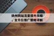 扬州网站流量提升攻略,全方位推广策略详解 扬州网站流量提升攻略,全方位推广策略详解