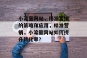 小流量网站,精准营销的策略和应用,精准营销,小流量网站如何提升转化率? 小流量网站,精准营销的策略和应用,精准营销,小流量网站如何提升转化率?