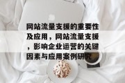 网站流量支援的重要性及应用,网站流量支援,影响企业运营的关键因素与应用案例研究 网站流量支援的重要性及应用,网站流量支援,影响企业运营的关键因素与应用案例研究