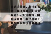网站流量器,非法的盈利工具还是真正的流量来源?,如何看待,网站流量器、非法盈利工具与真实的流量来源区别 网站流量器,非法的盈利工具还是真正的流量来源?,如何看待,网站流量器、非法盈利工具与真实的流量来源区别