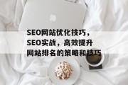 SEO网站优化技巧，SEO实战，高效提升网站排名的策略和技巧