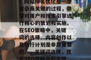 SEO（搜索引擎优化）网站排名优化是一个复杂而关键的过程，需要对用户和搜索引擎进行精心的策划和实施。在SEO策略中，关键词的选择、内容创作以及执行计划是非常重要的。，关键词选择，优化SEO策略中的关键环节。