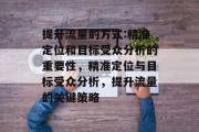 提升流量的方式:精准定位和目标受众分析的重要性，精准定位与目标受众分析，提升流量的关键策略