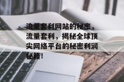 流量套利网站的秘密,流量套利,揭秘全球顶尖网络平台的秘密利润秘籍! 流量套利网站的秘密,流量套利,揭秘全球顶尖网络平台的秘密利润秘籍!