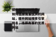提升网站SEO效果，如何选择有客优秀的网站，提升网站搜索引擎排名，选择有客的优质网站