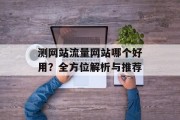 测网站流量网站哪个好用?全方位解析与推荐 测网站流量网站哪个好用?全方位解析与推荐