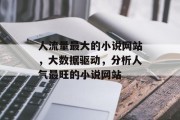 人流量最大的小说网站,大数据驱动,分析人气最旺的小说网站 人流量最大的小说网站,大数据驱动,分析人气最旺的小说网站