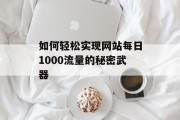 如何轻松实现网站每日1000流量的秘密武器 如何轻松实现网站每日1000流量的秘密武器