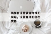 揭秘有流量就能赚钱的网站,流量变现的秘密武器 揭秘有流量就能赚钱的网站,流量变现的秘密武器