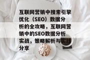 互联网营销中搜索引擎优化（SEO）数据分析的全攻略，互联网营销中的SEO数据分析实战，策略解析与实践分享