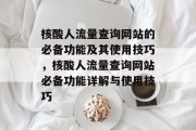 核酸人流量查询网站的必备功能及其使用技巧，核酸人流量查询网站必备功能详解与使用技巧
