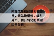 网站流量榜的魅力和作用,网站流量榜,吸引用户、提升转化的关键因素分析 网站流量榜的魅力和作用,网站流量榜,吸引用户、提升转化的关键因素分析