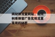 揭秘弹流量网站,如何利用弹窗广告实现流量变现的秘密 揭秘弹流量网站,如何利用弹窗广告实现流量变现的秘密