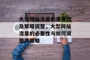 大型网站流量的重要性及策略调整,大型网站流量的必要性与如何调整其策略 大型网站流量的重要性及策略调整,大型网站流量的必要性与如何调整其策略