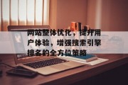网站整体优化，提升用户体验，增强搜索引擎排名的全方位策略