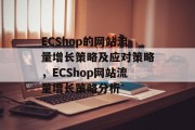 ECShop的网站流量增长策略及应对策略,ECShop网站流量增长策略分析 ECShop的网站流量增长策略及应对策略,ECShop网站流量增长策略分析