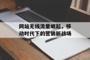 网站无线流量崛起，移动时代下的营销新战场