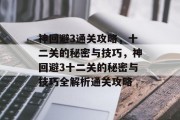 神回避3通关攻略,十二关的秘密与技巧,神回避3十二关的秘密与技巧全解析通关攻略 神回避3通关攻略,十二关的秘密与技巧,神回避3十二关的秘密与技巧全解析通关攻略