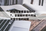 网站流量质量指标PPT，全面解析提升网站流量价值的秘籍
