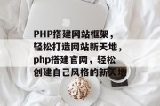 PHP搭建网站框架,轻松打造网站新天地,php搭建官网,轻松创建自己风格的新天地 PHP搭建网站框架,轻松打造网站新天地,php搭建官网,轻松创建自己风格的新天地