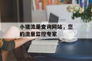 小猪流量查询网站,您的流量监控专家 小猪流量查询网站,您的流量监控专家