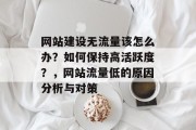 网站建设无流量该怎么办?如何保持高活跃度?,网站流量低的原因分析与对策 网站建设无流量该怎么办?如何保持高活跃度?,网站流量低的原因分析与对策